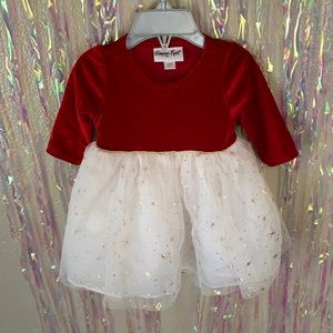 Velvet & tulle dress